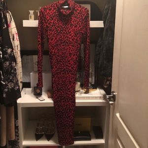 Zara knit midi turtleneck dress